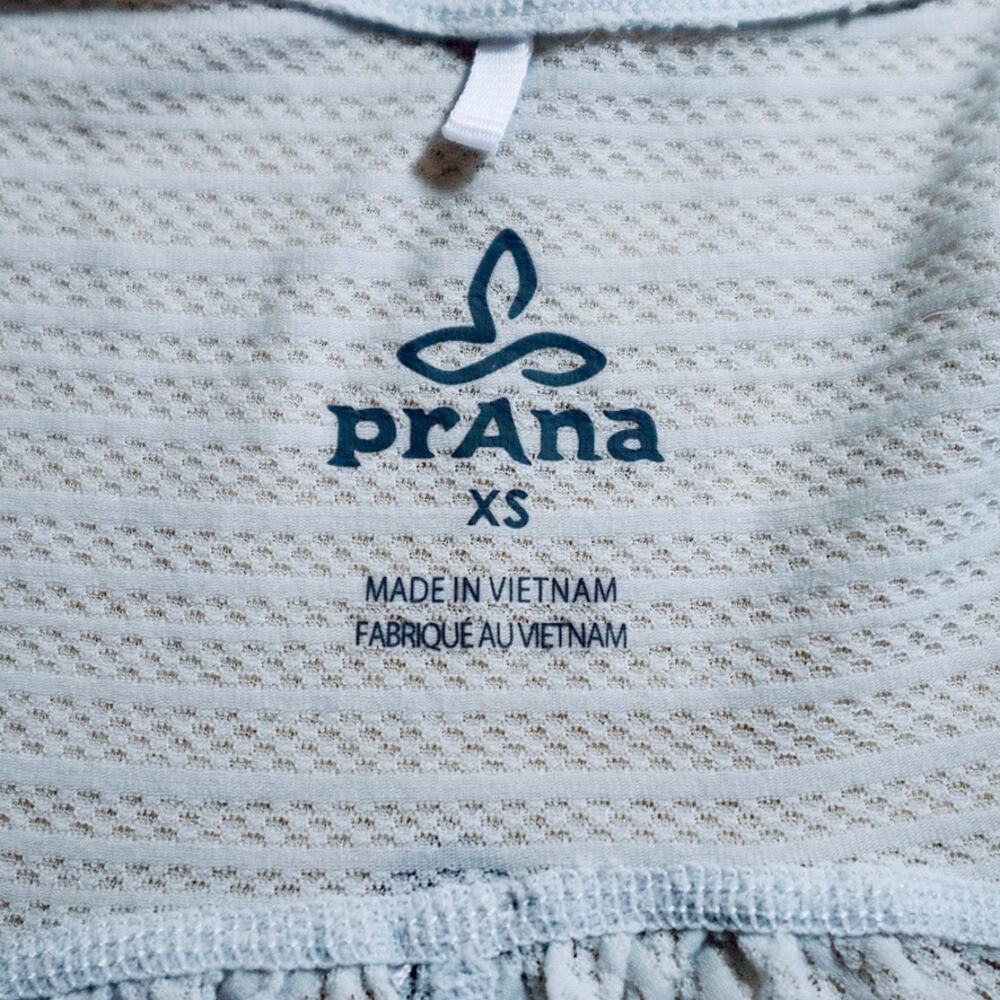 Prana Size XS Semi Sheer Tank Top Lightweight V Neck Tunic Light Blue - Picture 8 of 8